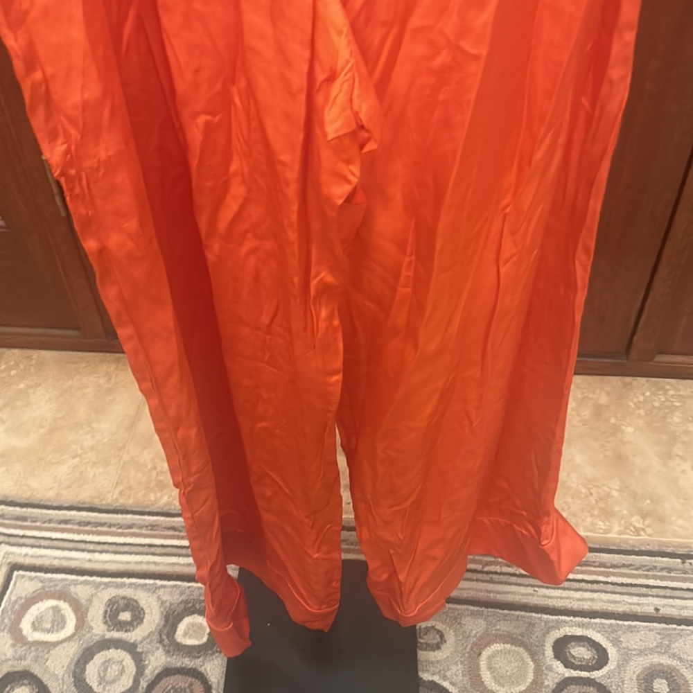 Farm Rio One Shoulder Jumpsuit in Orange NEW - Picture 9 of 14